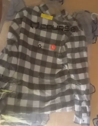 Chaqueta de moto a cuadros