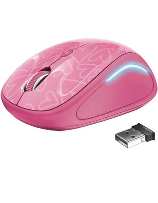 Raton inalámbrico rosa
