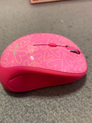 Raton inalámbrico rosa