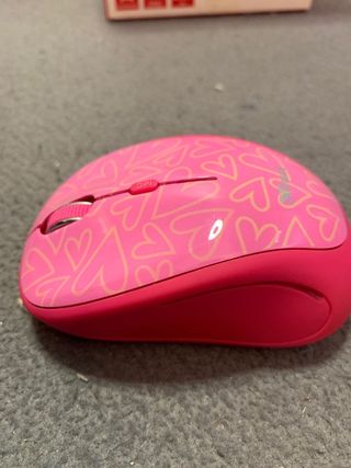 Raton inalámbrico rosa