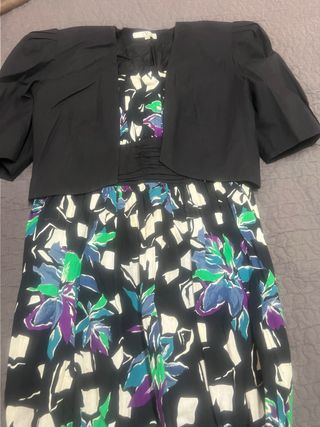 Vestido estampado floral con chaqueta