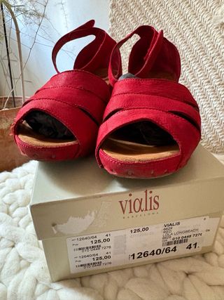 Sandalias Vialis Rojas
