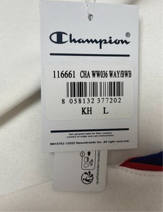 Sudadera Champion Blanca Talla XL