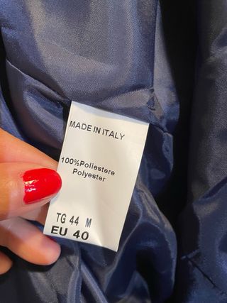 Abrigo pelo azul Brunelleschi Talla L