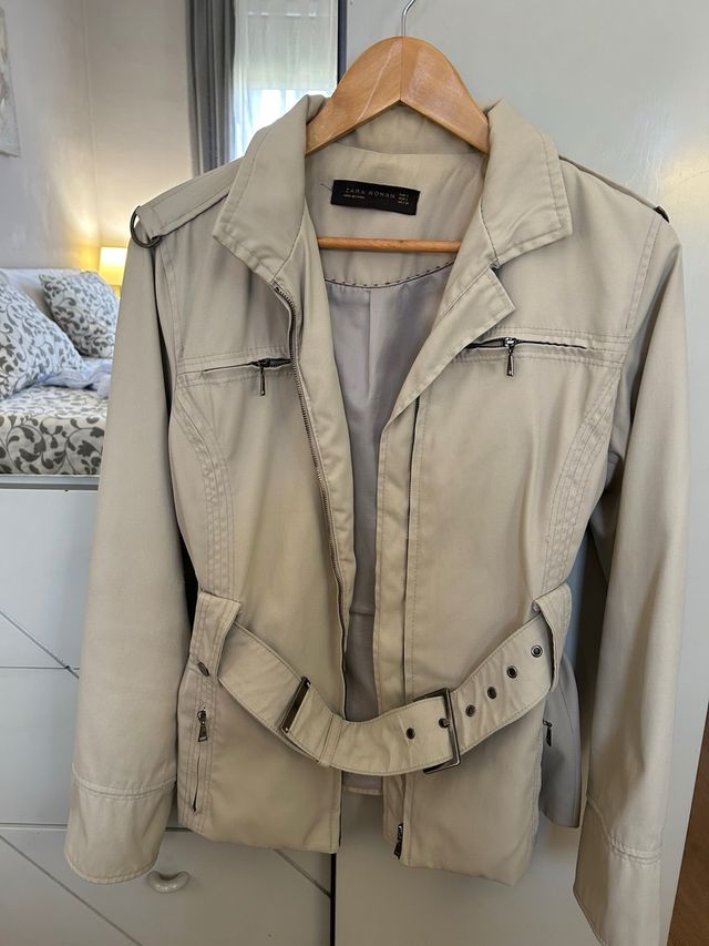 Cazadora Zara Beige Mujer