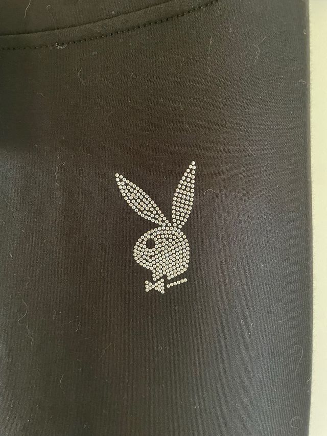 Pantalones campana Playboy negros