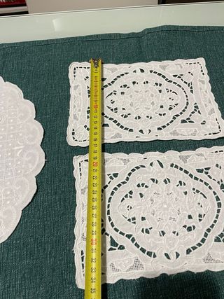 Centrini pizzo bianchi varie misure