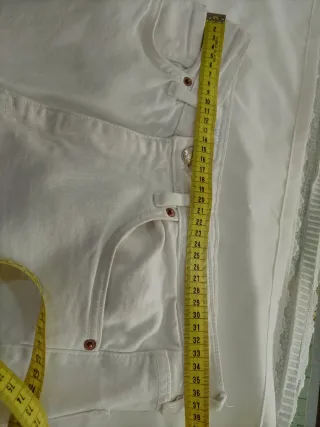 Pantalón Zara Blanco Talla 40