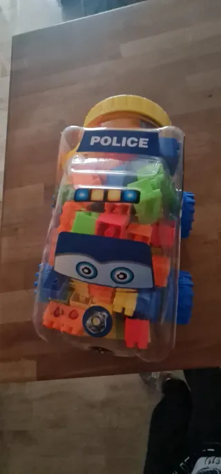 Coche Policía Juguete Piezas Niño