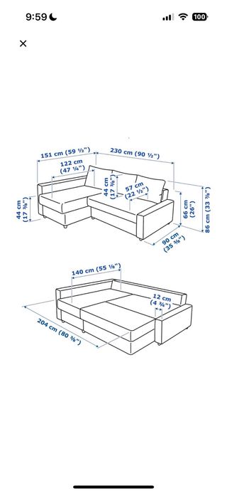 Sofá cama chaise longue beige