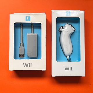 Nintendo Wii nunchuk + Adaptador red nuevos 