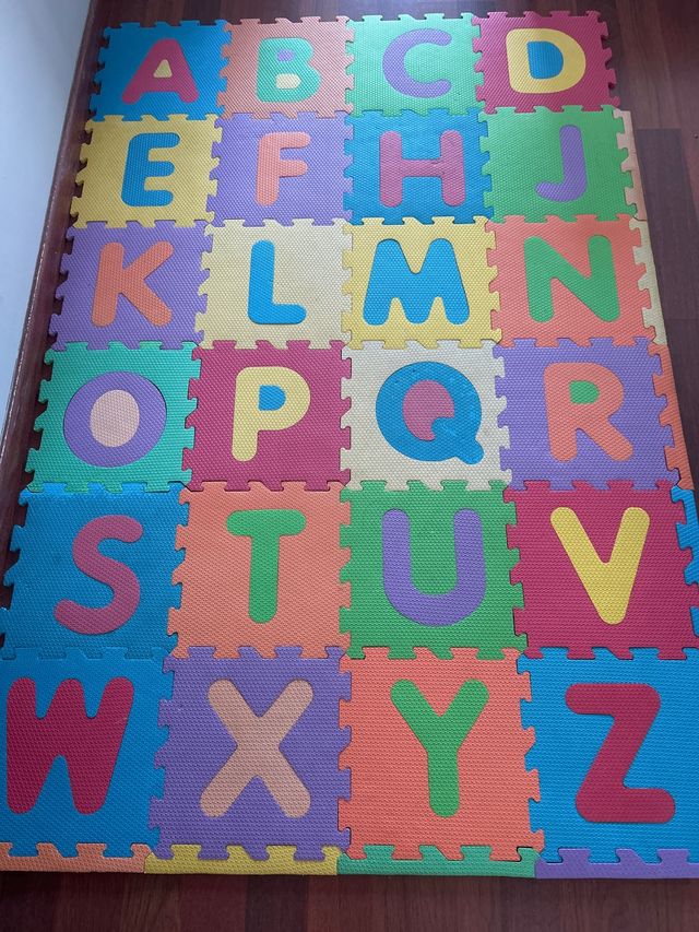 Alfombra Puzzle Abecedario Niños