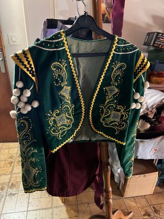 Traje Festero Contrabandista Verde y Dorado