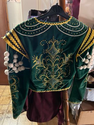Traje Festero Contrabandista Verde y Dorado