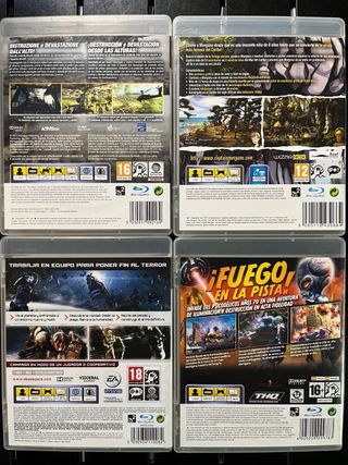 Juegos PS3 18€/unidad
