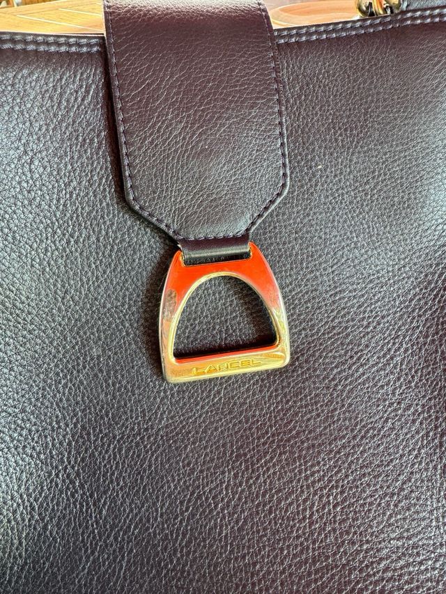 Bolso Lancel Piel Negro Vintage