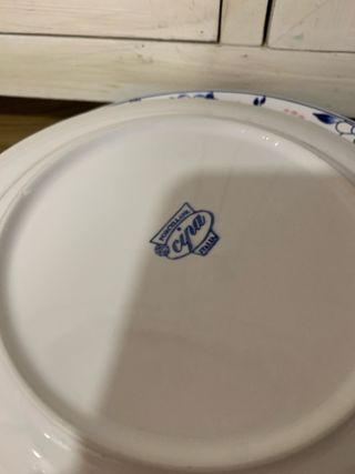 Vajilla antigua porcelana floral