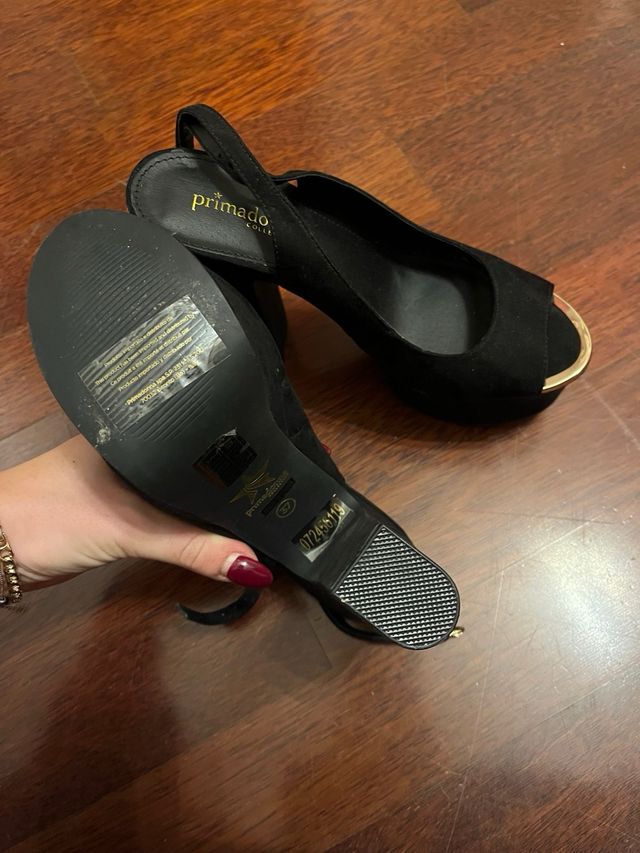 Primadonna Scarpe con tacco nero oro