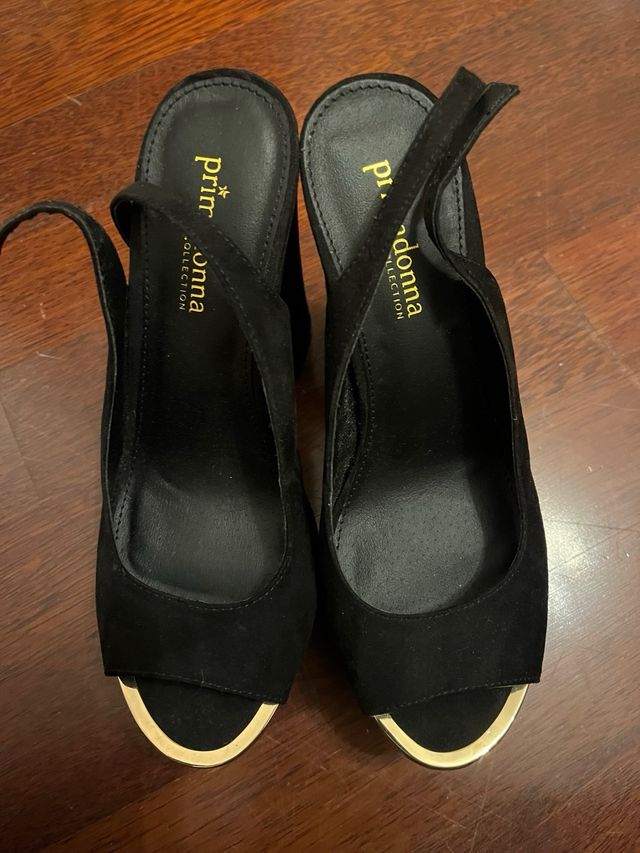 Primadonna Scarpe con tacco nero oro