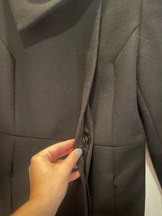 Abrigo Lana Zara Woman Negro