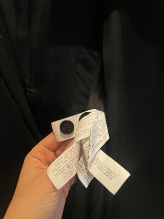 Abrigo Lana Zara Woman Negro