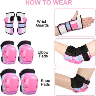 Protecciones Patines Niños Unicornio + Bolso