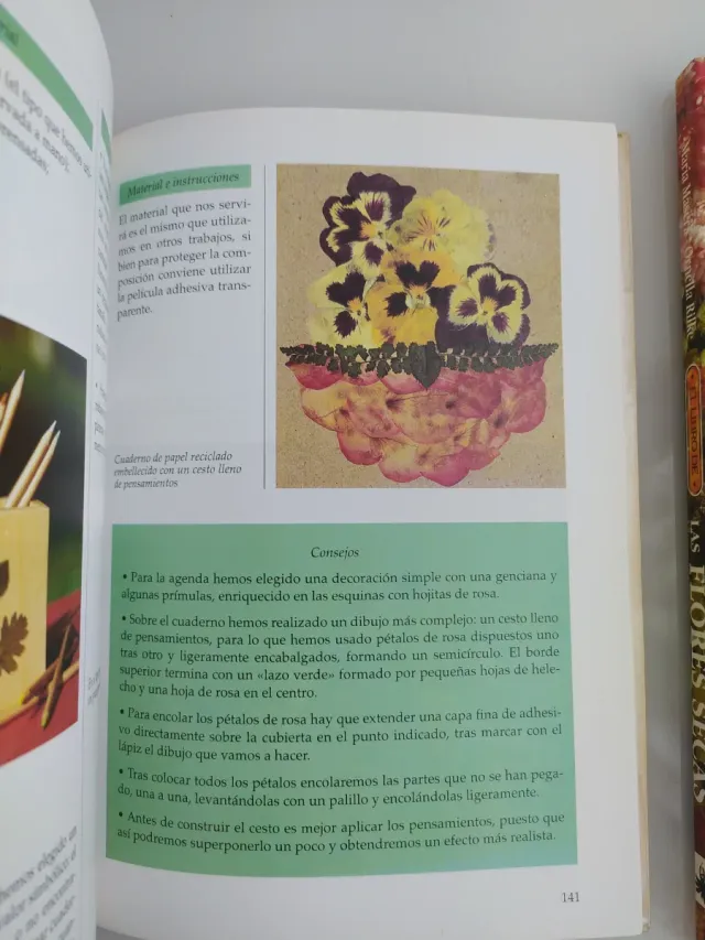 El arte delas flores prensadas