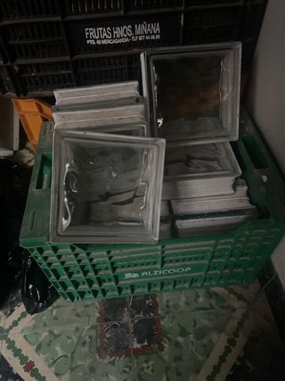 Bloques de cristal para construcción