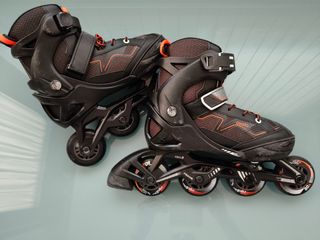 Patines en línea Oxelo negros y naranjas