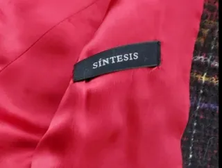 Talla 42 Chaqueta cuadros Síntesis 