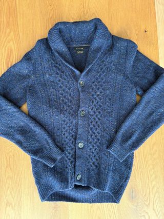 Chaqueta lana Massimo Dutti azul jaspeado hombre