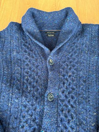 Chaqueta lana Massimo Dutti azul jaspeado hombre