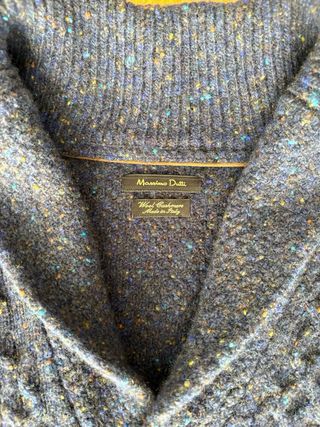 Chaqueta lana Massimo Dutti azul jaspeado hombre