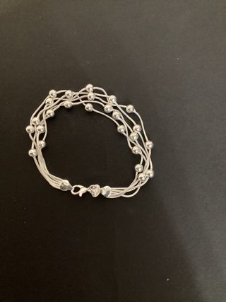 Braccialetto Argento 925 con Perline
