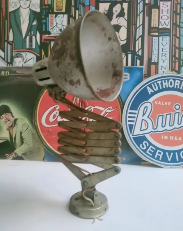 Lámpara Flexo Acordeón Vintage Años 70