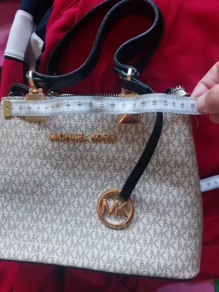 Bolso Beige y Negro Poco Uso
