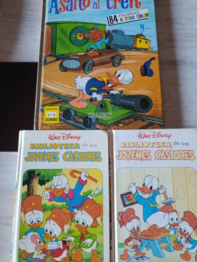 Oferta Tres libros de tapa dura del pato Donald