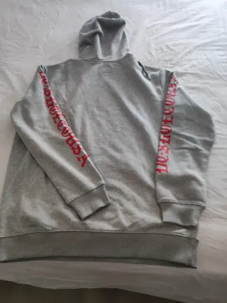 Sudadera DC Gris con Logo y Estampado