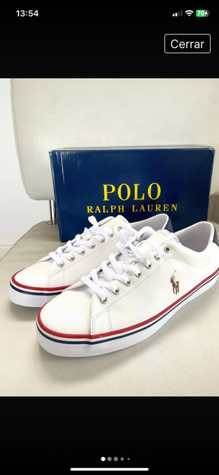 Zapatillas Polo Ralph Lauren Blancas, de piel