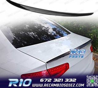 ALERON AUDI A4 B8 08-11 LOOK S4 NEGRO BRILLO