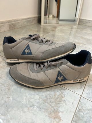 Zapatillas Le Coq Sportif Beige y Azul