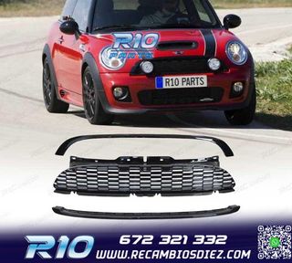 PARRILLAS MINI COOPER R56 R57 06-09 NEGRO BRILLO