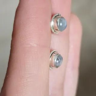 Pendientes Plata 925 Piedra Luna