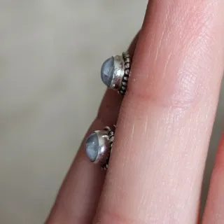 Pendientes Plata 925 Piedra Luna