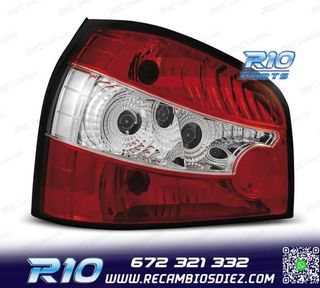 PILOTOS AUDI A3 8L 96-00 ROJO BLANCO LEX