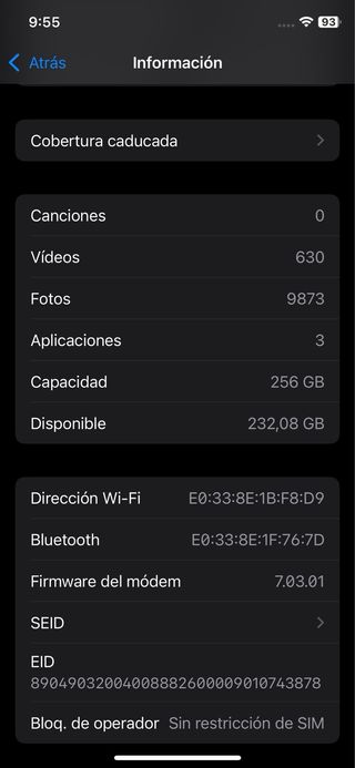 iPhone XS 256GB Plata