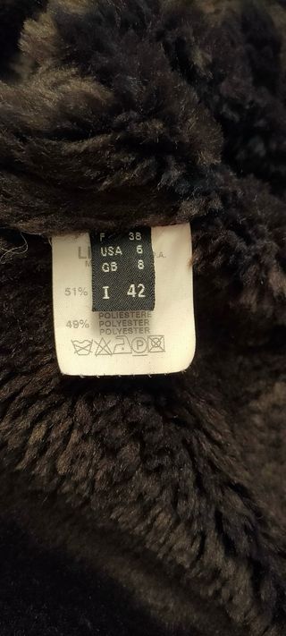 Giaccone scamosciato con interno in pelle tg. 42