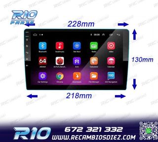 RADIO 9" GPS ANDROID 13 QUAD CORE 64GB ROM