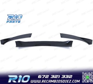SPOILER LIP BMW E60 E61 07-09 LOOK M5 NEGRO BRILLO