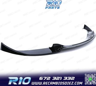 SPOILER LIP BMW E60 E61 07-09 LOOK M5 NEGRO BRILLO